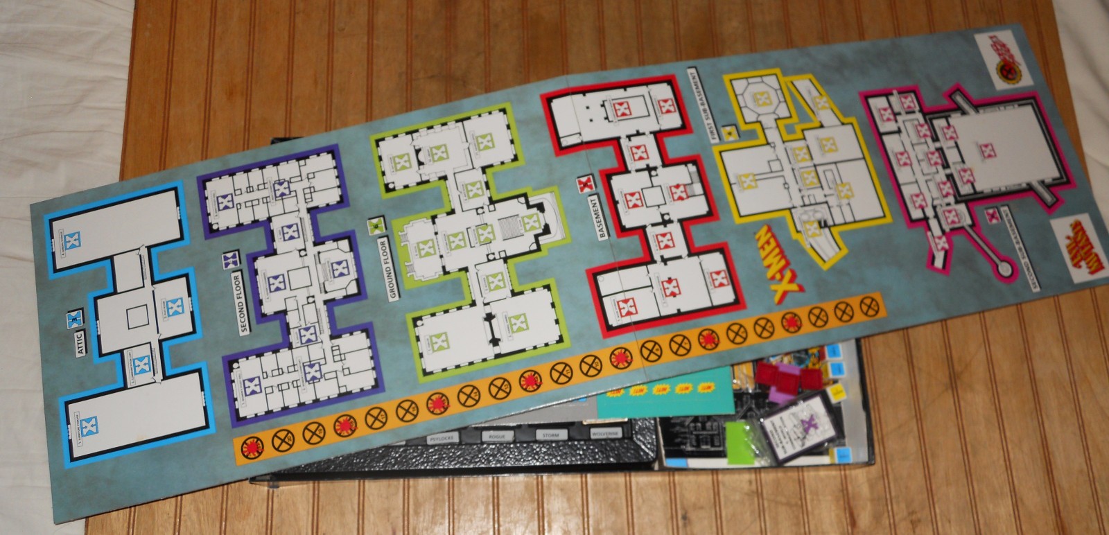 1994 Marvel Comics X-MEN UNDER SIEGE Board Game By Pressman as-is INCOMPLETE