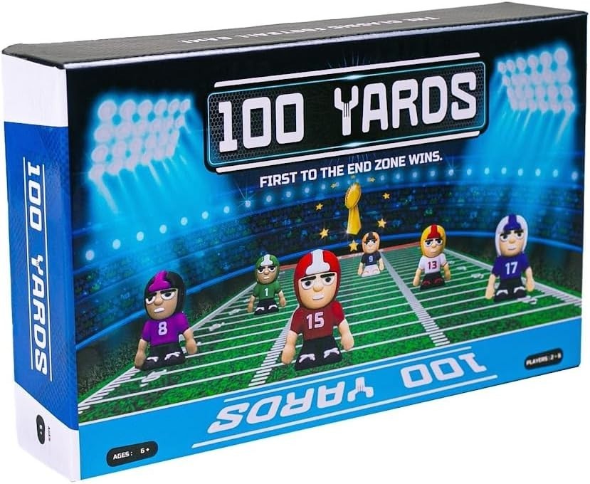 100 Yards Football Board Game | 2 to 6 Players | School, Birthday for Kids | Cla