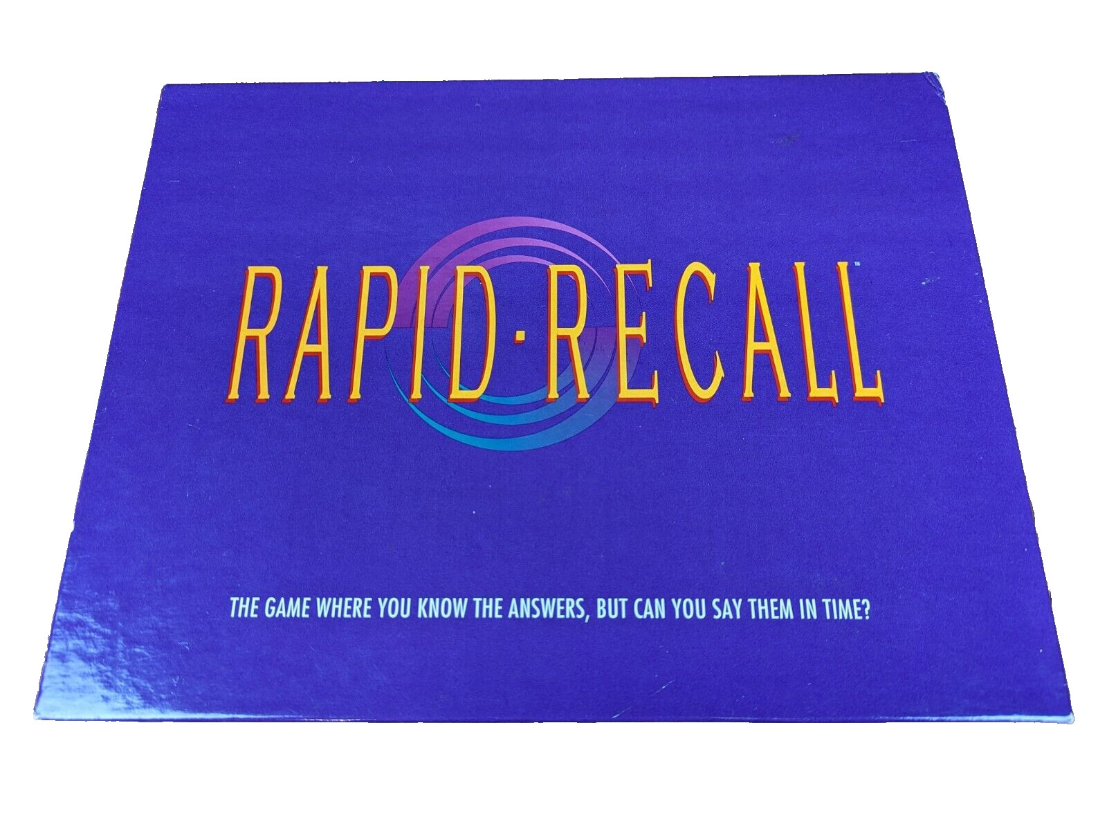 Vintage Rapid Recall Board Game 1993 Fast Fun Memory Friends Family Complete EUC