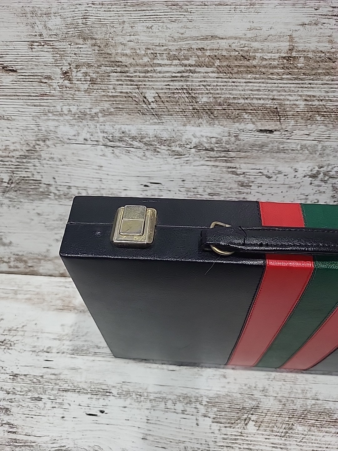 Vintage Reiss Backgammon Board Game Briefcase Set
