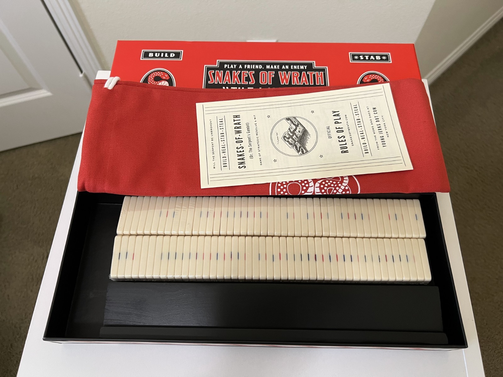 Snakes of Wrath Tile Game First Edition – Young Jerks Kickstarter – New Unplayed