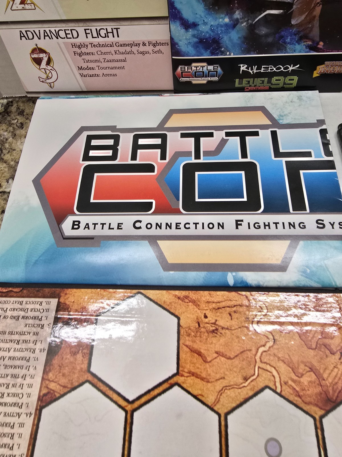 BATTLE CON War of Indines & Fate of the Indines Board Card Game w/ Poster