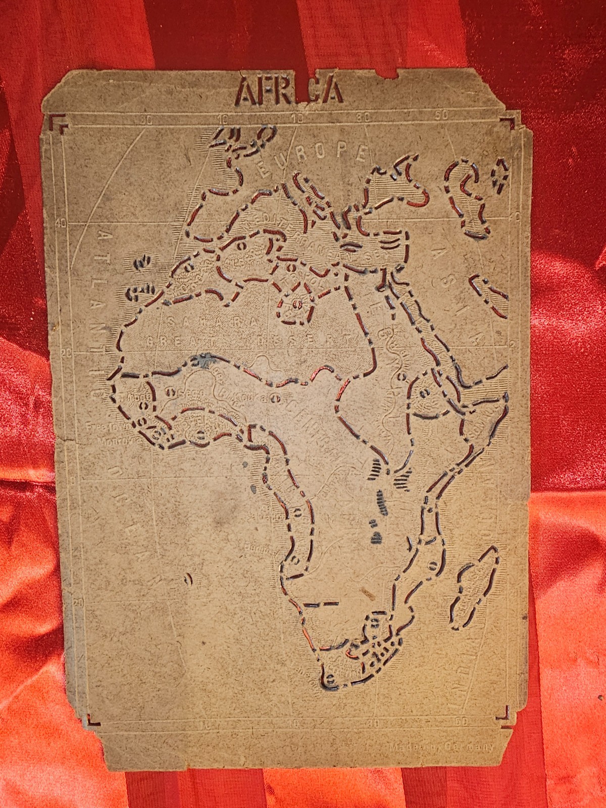 Lessons In Geography Made Easy Teaching Tracing Maps Milton Bradley,Early 1800s