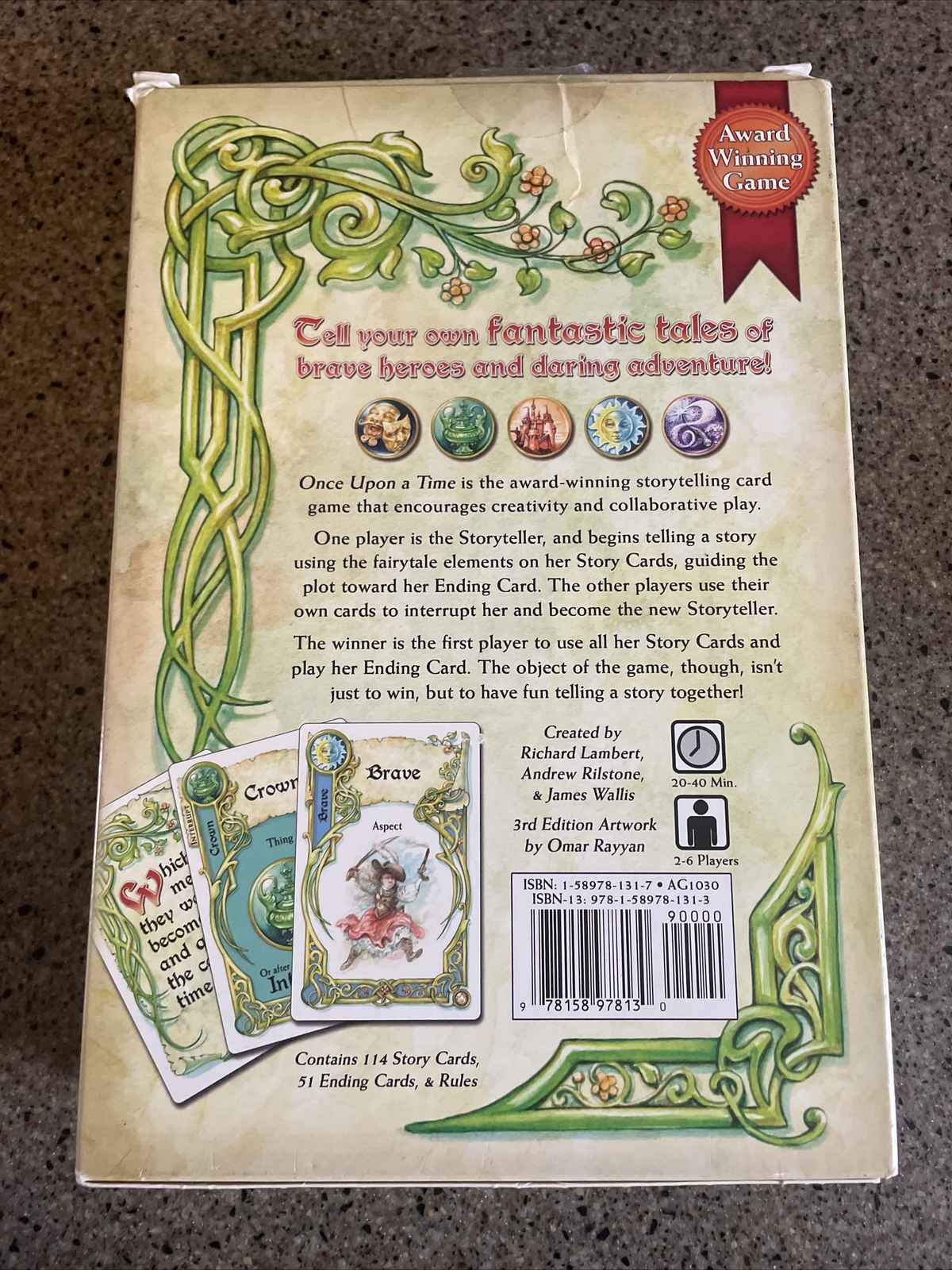Once Upon A Time The Story Telling Game, Fantasy Strategy Atlas Games AG1030 E