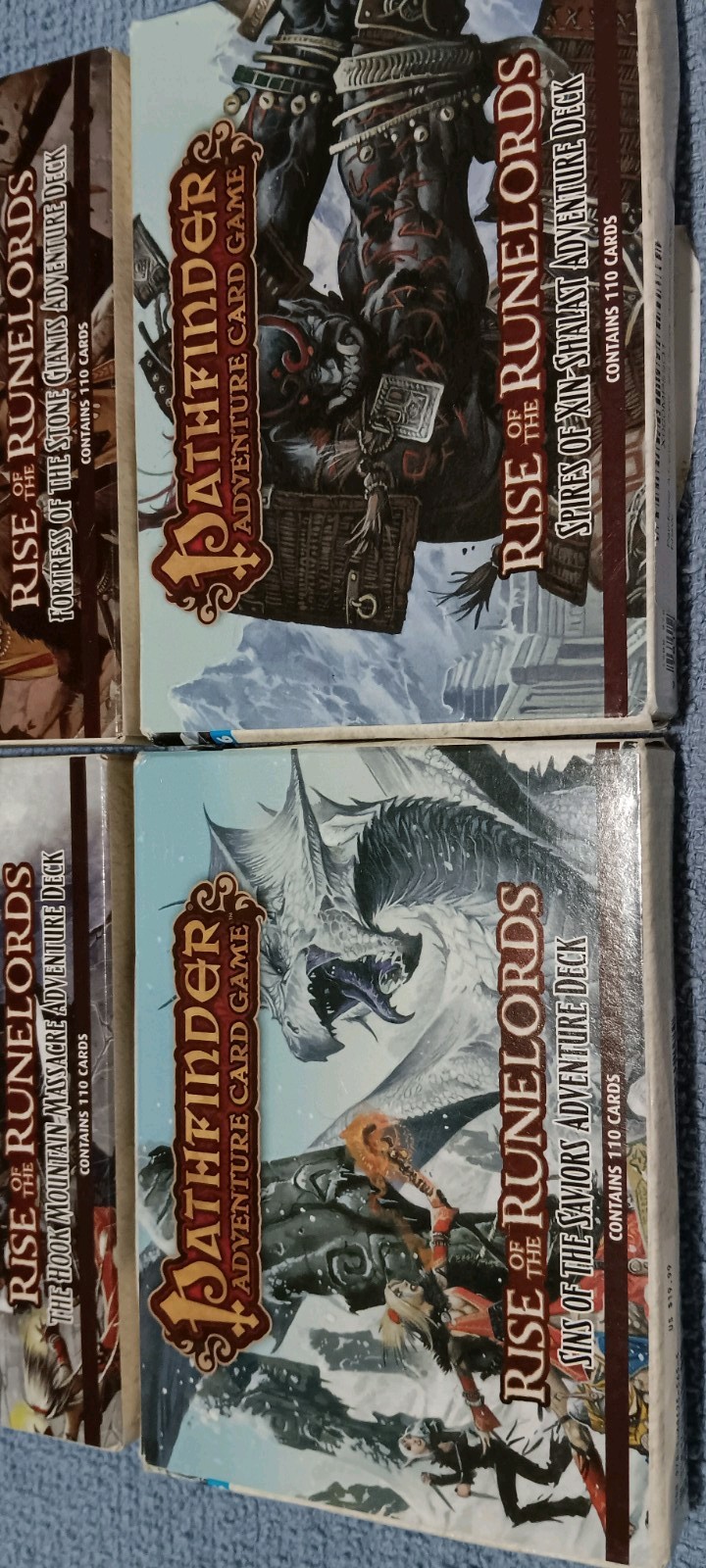 Pathfinder Bundle of All 6 Adventure Card Game Rise of The Runelords