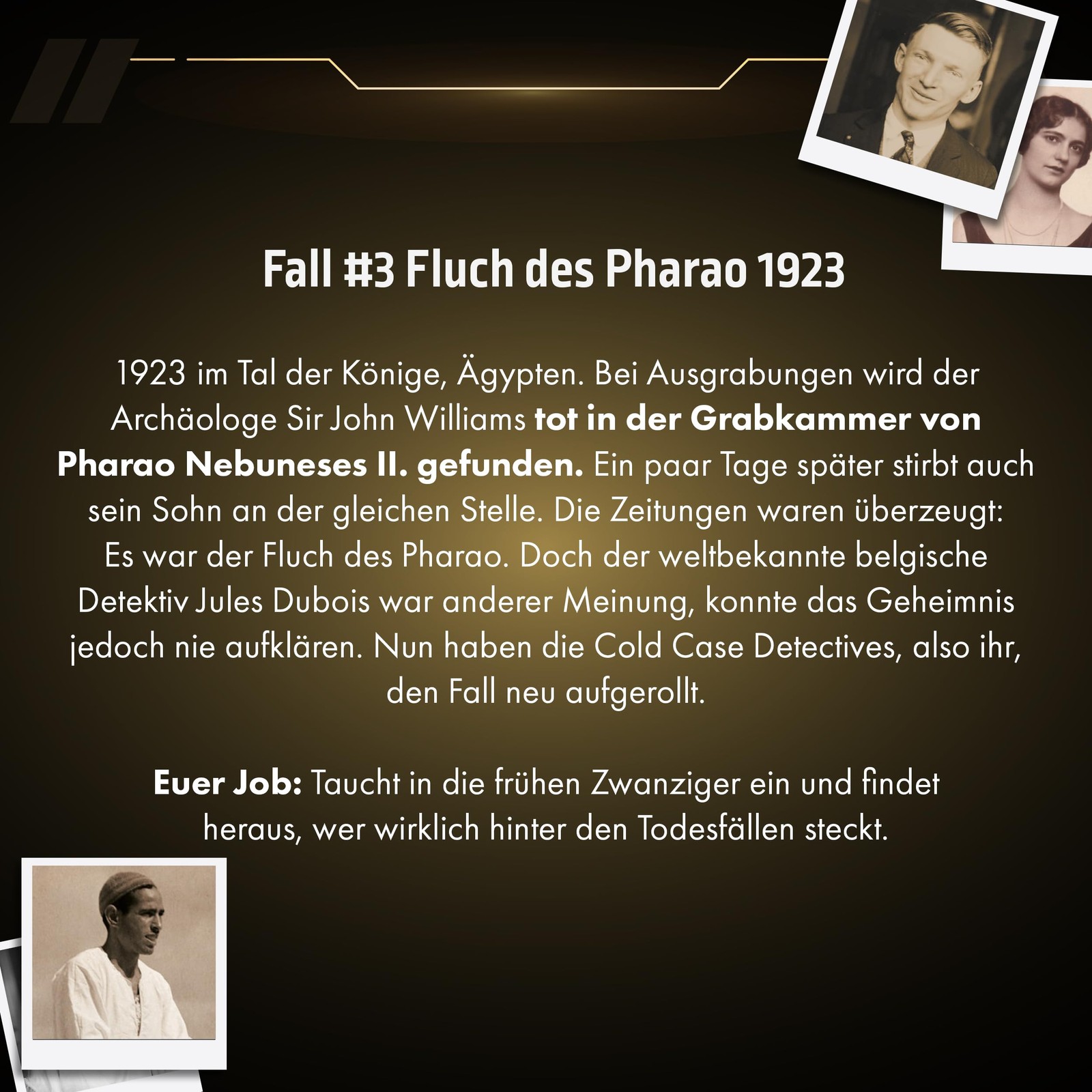 Cold Case Detectives ONE Escape Room Game for Home Curse of the Pharaoh 192…