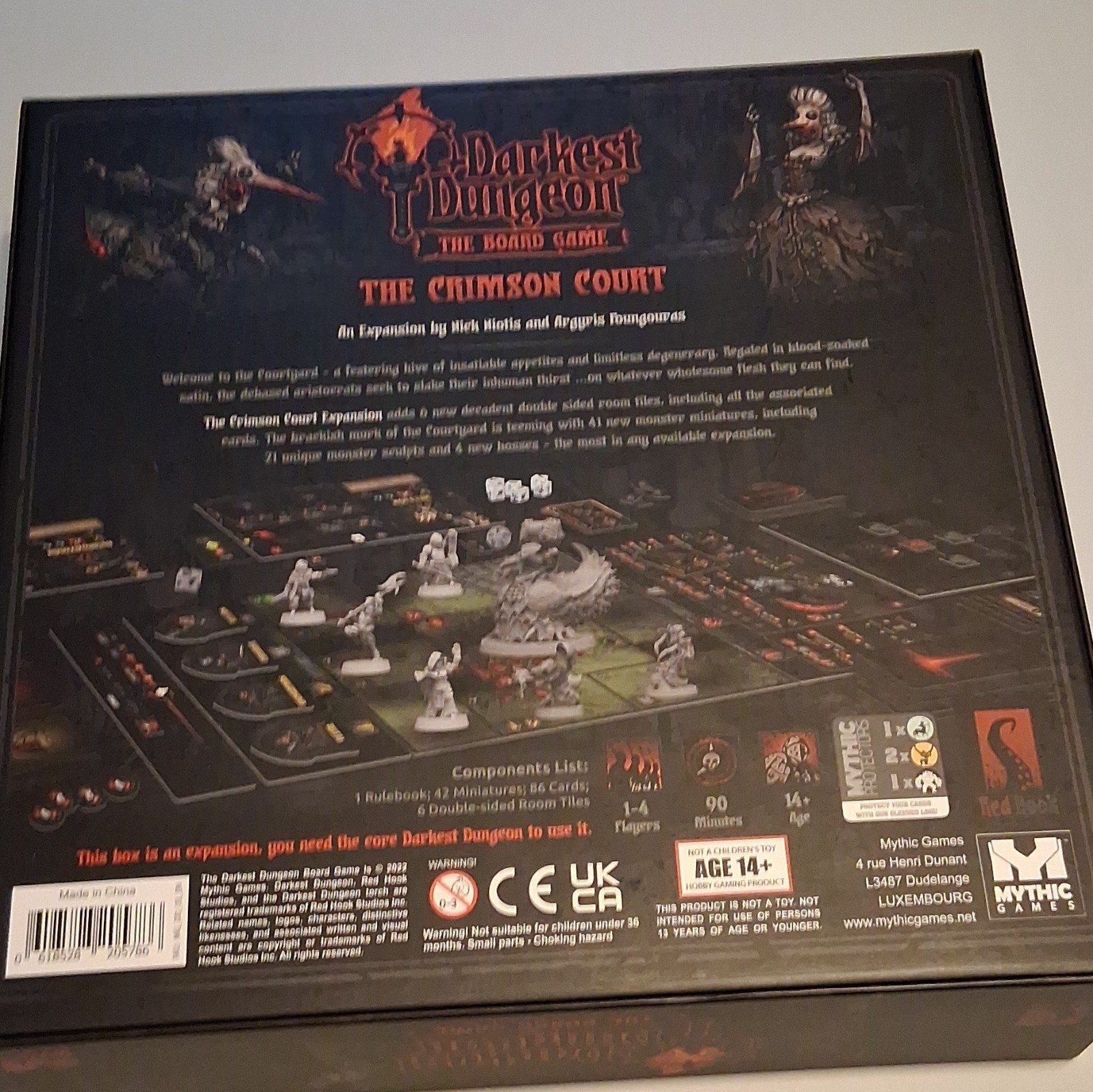 Mythic Games Darkest Dungeon Crimson Court Expansion Miniatures Ages 14+