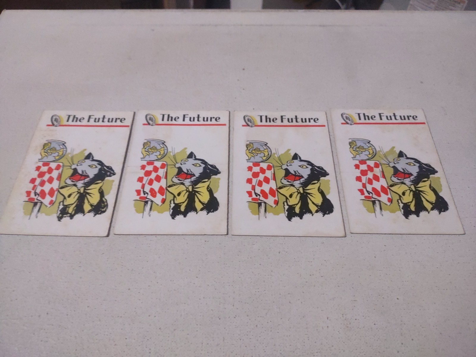 THE BLACK CAT FORTUNE TELLING CARD GAME COMPLETE W/BOX & INSTRUCTIONS 1940’S