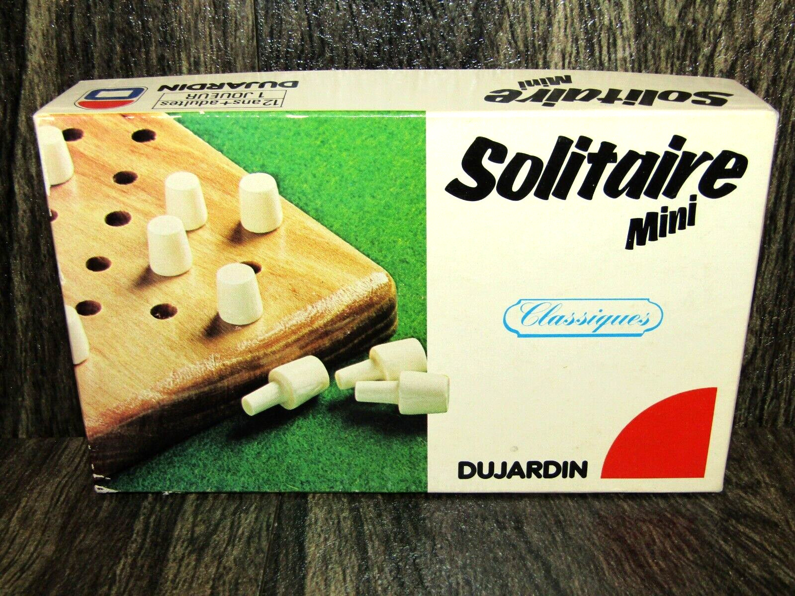 Vintage French Version 1970s Dujardin Classiques Solitaire Mini Peg Game Rare
