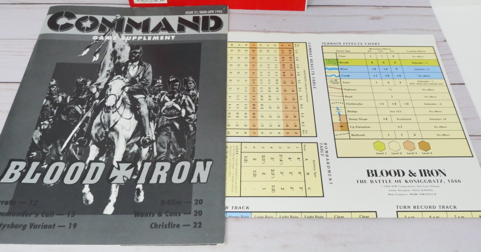Command Magazine 21, Blood & Iron: Battle of Koniggratz 1866 Complete-Unpunched