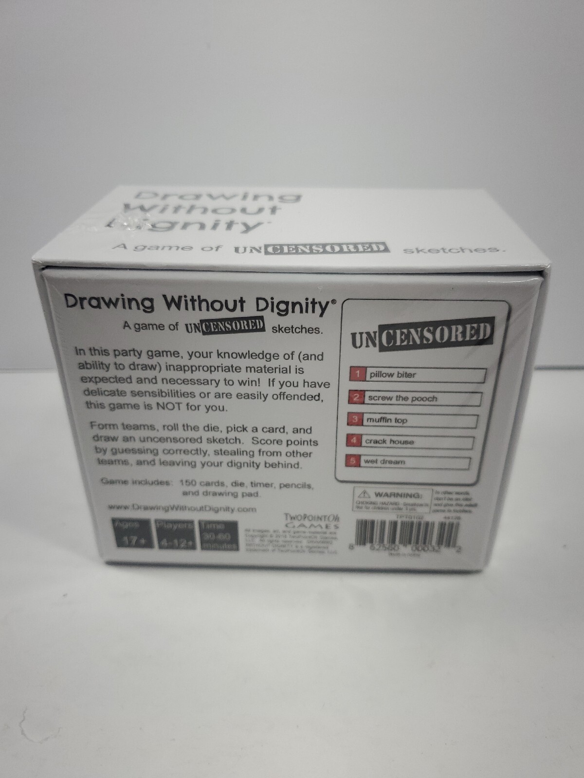 Drawing Without Dignity Game Uncensored Sketches Ages 17+ NEW Sealed
