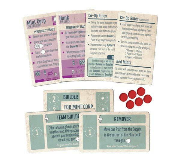Mint Works: 1 Promo Pack / Kickstarter Board Game / Red Mints Set / Brand New