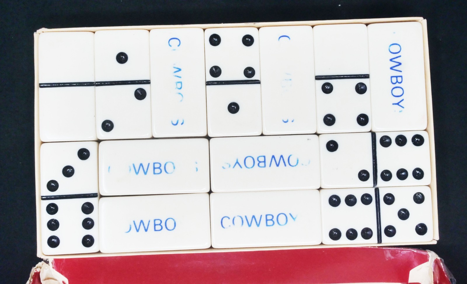 RARE!!! Vintage Puremco Extra Thick White Dallas Cowboys Dominoes SEE NOTE!