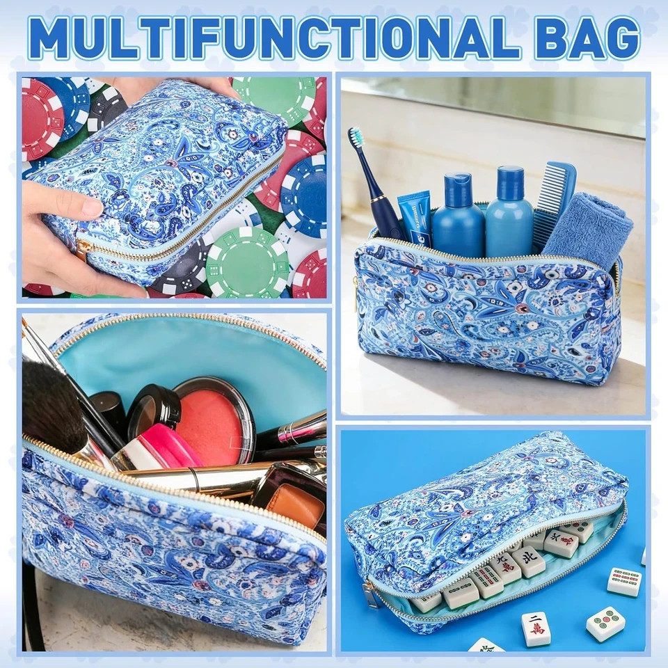 Empty Mahjong Tiles Bag Thickened American Mahjong Tiles Bag with Zipper Board G