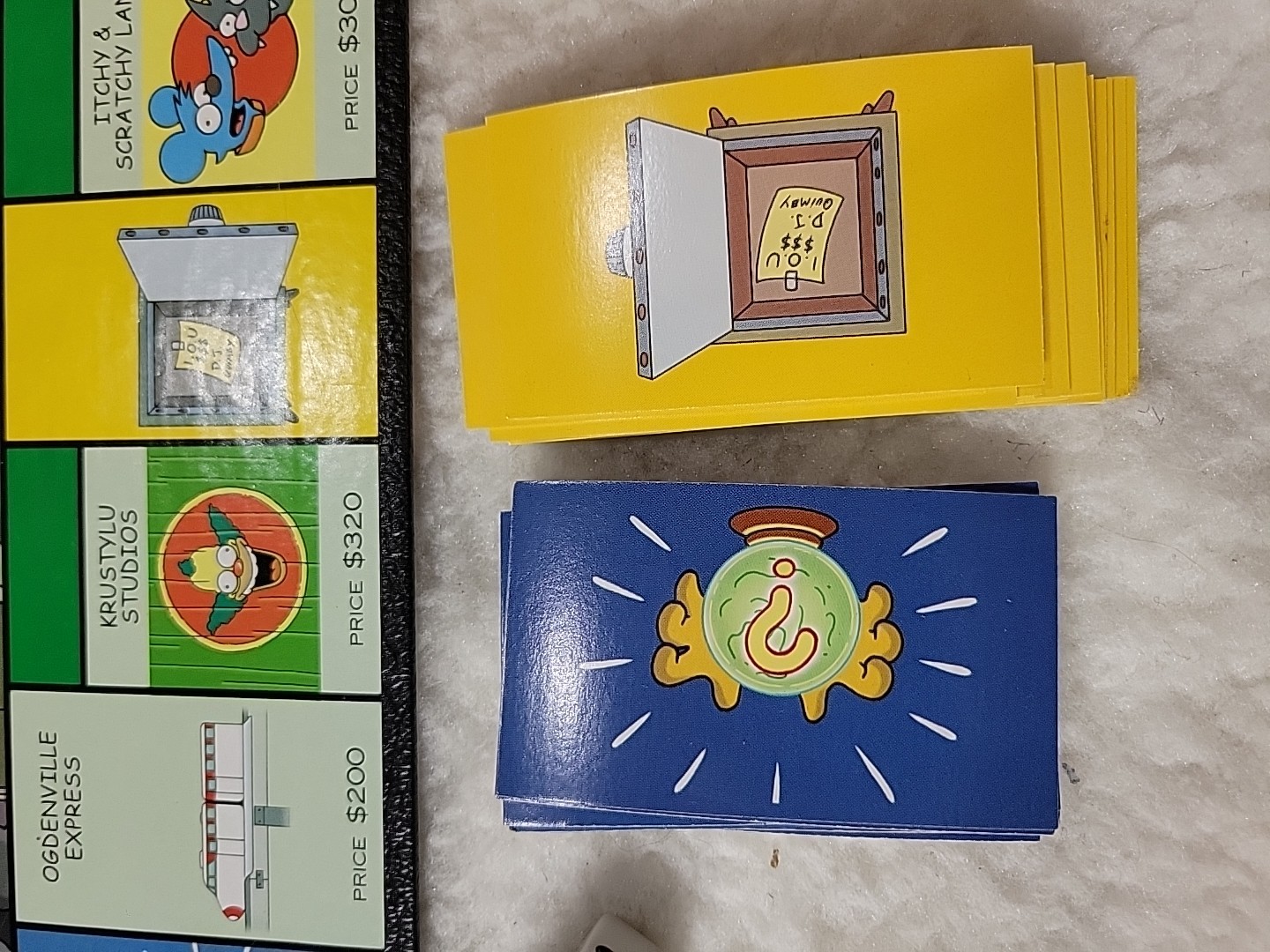 The Simpsons Monopoly Board Game Welcome To Springfield 2001 COMPLETE