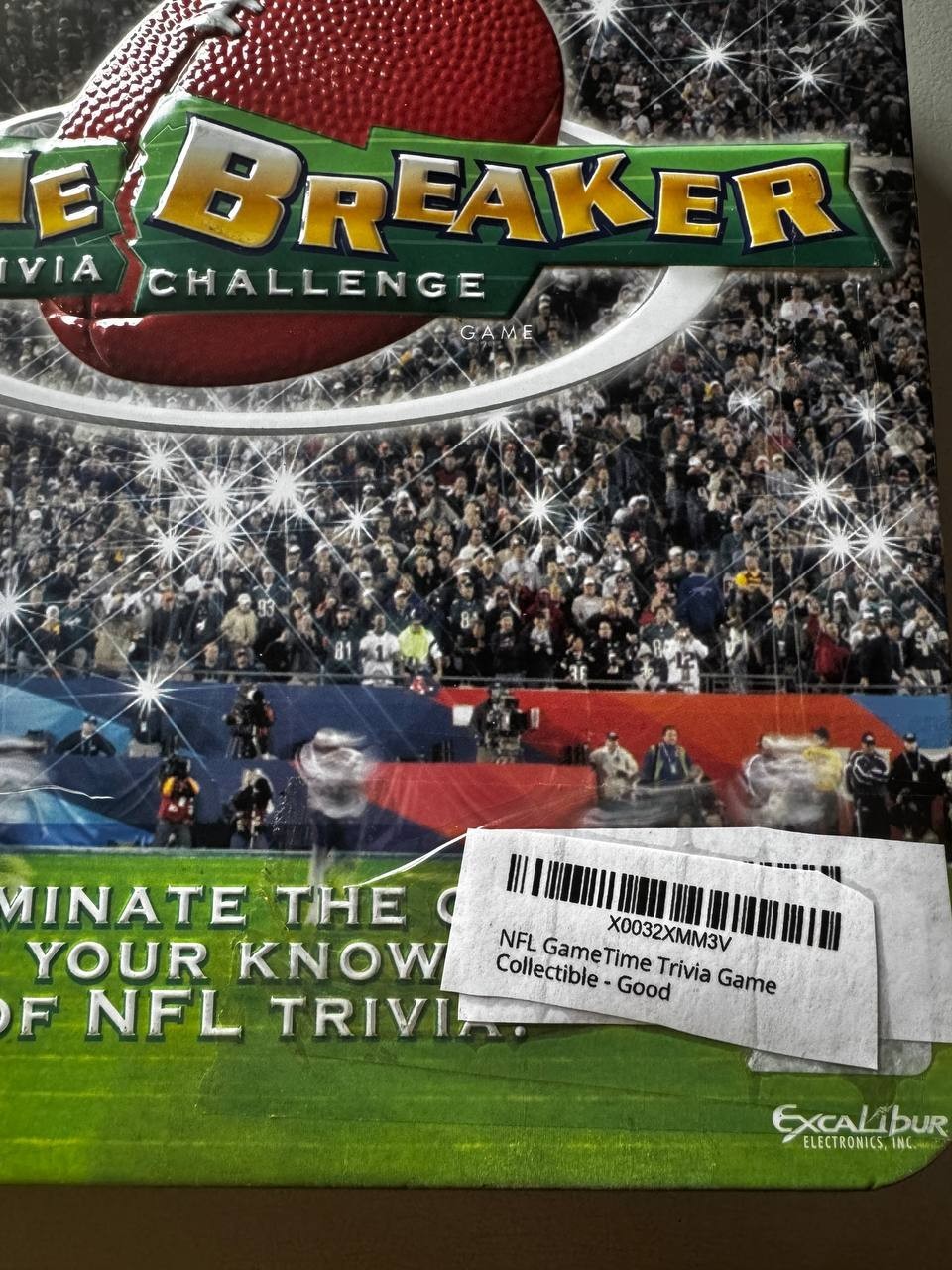 NFL Game Breaker Trivia Challenge Board Game – Over 1000 NFL Questions OPEN BOX