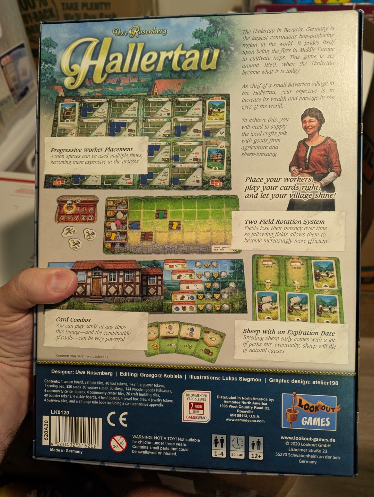 HALLERTAU Board Game 100% COMPLETE 2020 AWARD WINNER