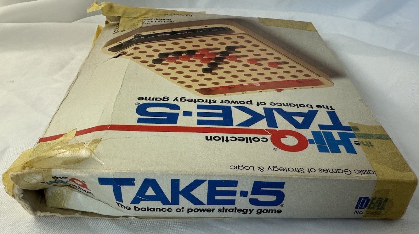 Ideal The Hi-Q Collection Take-5 Strategy Game Vintage Missing 1 Peg