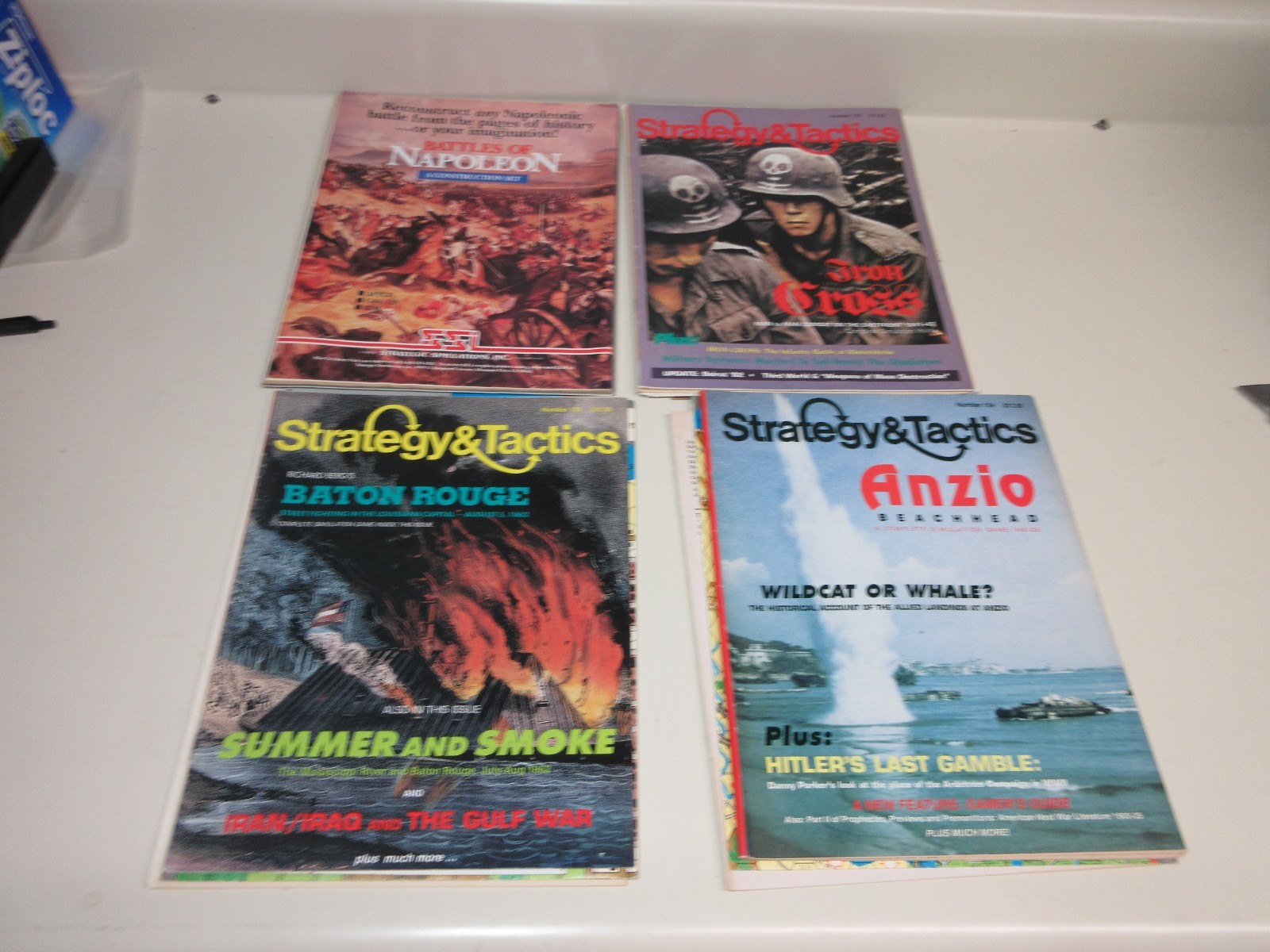 LOT 4 Strategy & Tactics/Decision Magazine War games # 131 132 133 134 UNPUNCHED