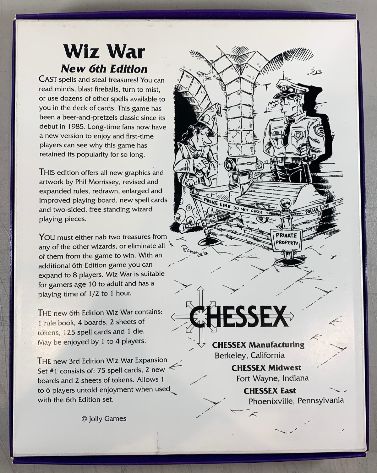 NICE! 100% Complete 1993 Wiz-War 6th Edition #7000 Game Jolly Games Chessex