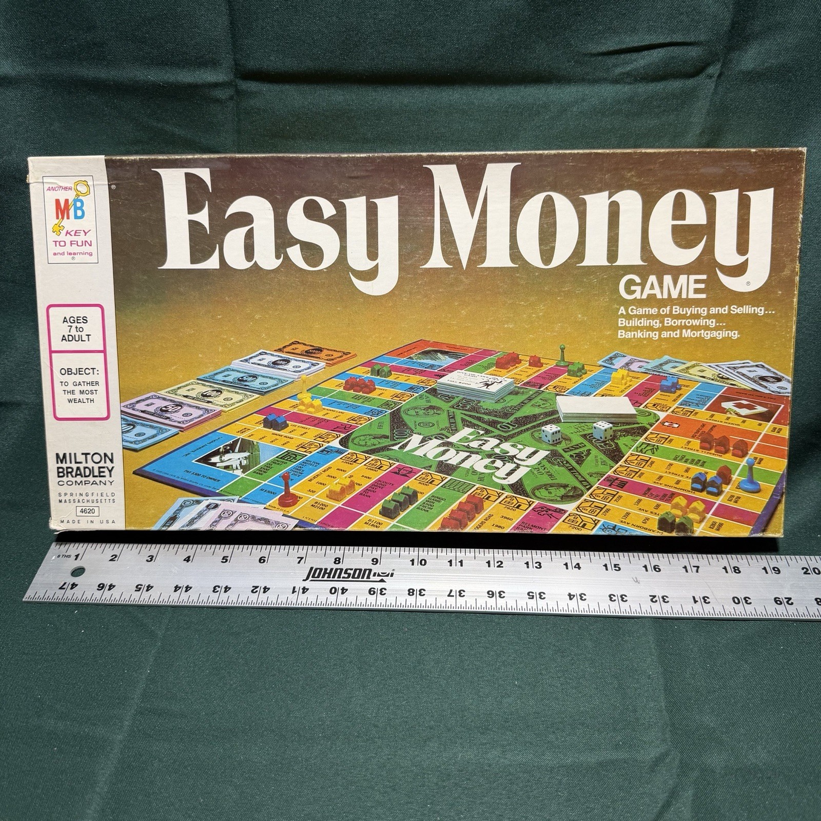 VTG 1974 Milton Bradley Easy Money Board Game – Complete – Light Use -Ships Free