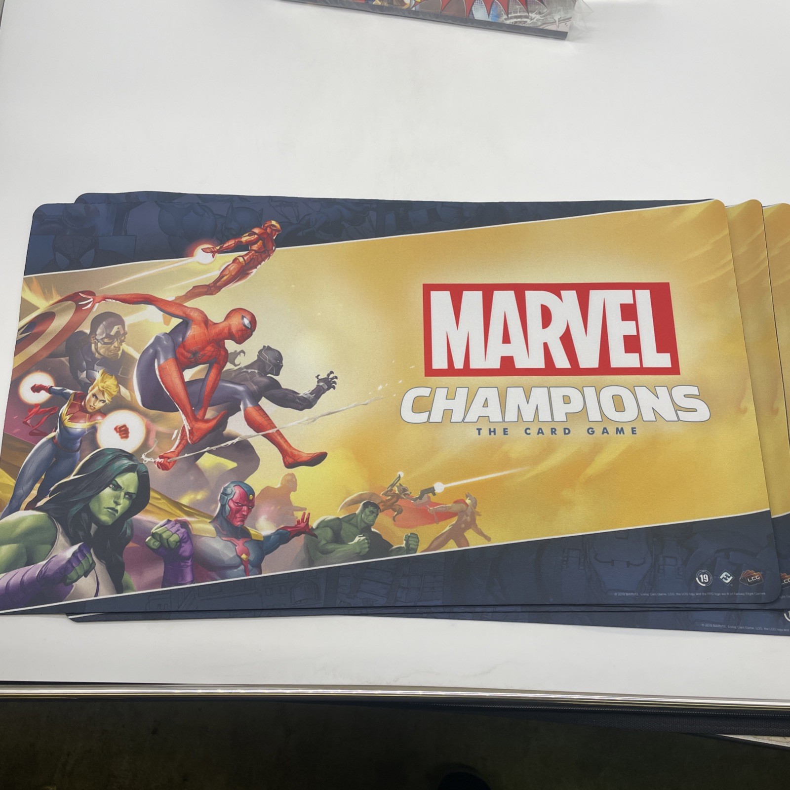 Marvel Champions LCG – 2019 Promo Launch Kit Card Box, Poster and Playmat!