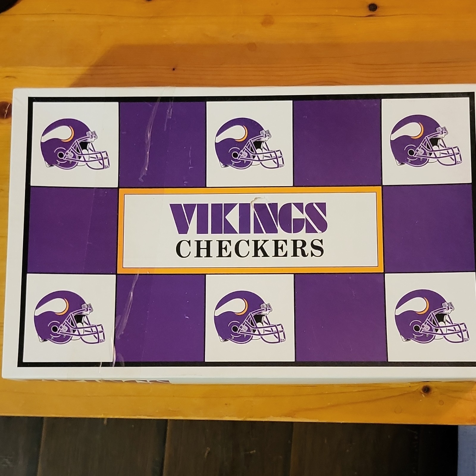 NFL NFL Checkers Board Game Team-Themed Helmet Pieces 2 Players Ages 8-11