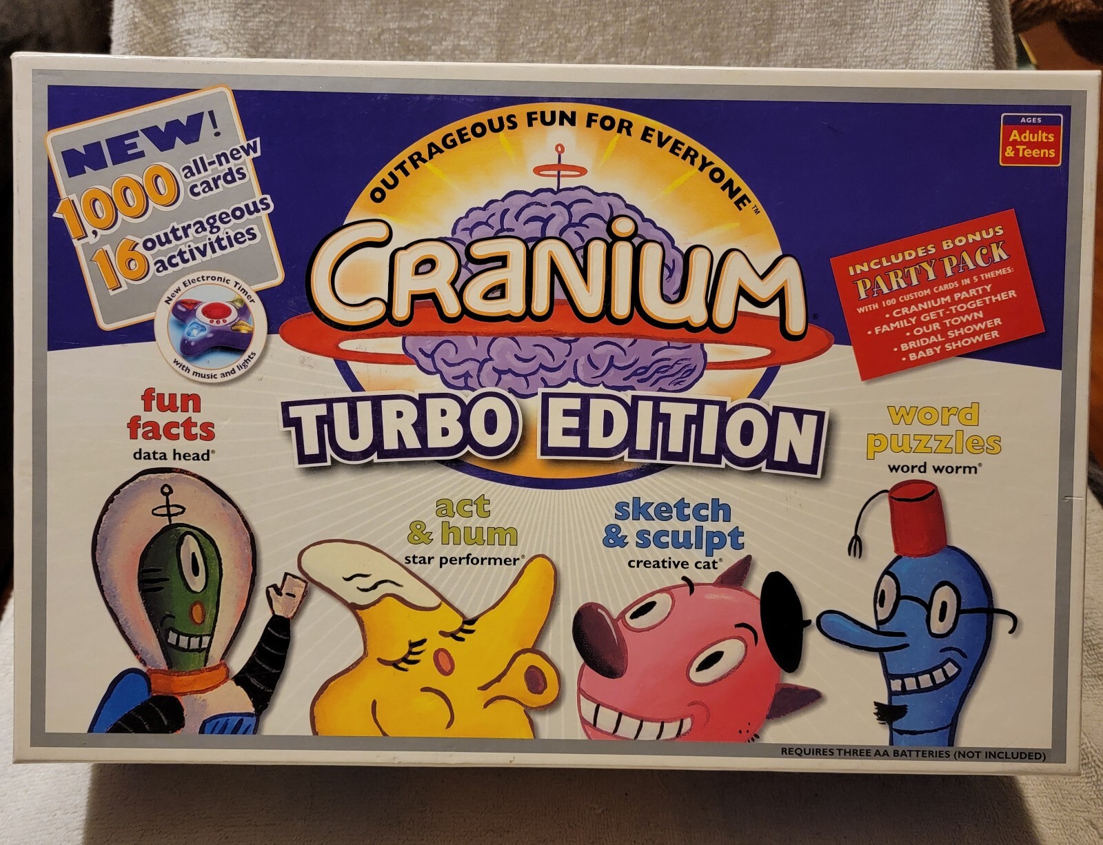 Cranium Turbo Edition 1,000 All-New Cards, 16 Outrageous Activities
