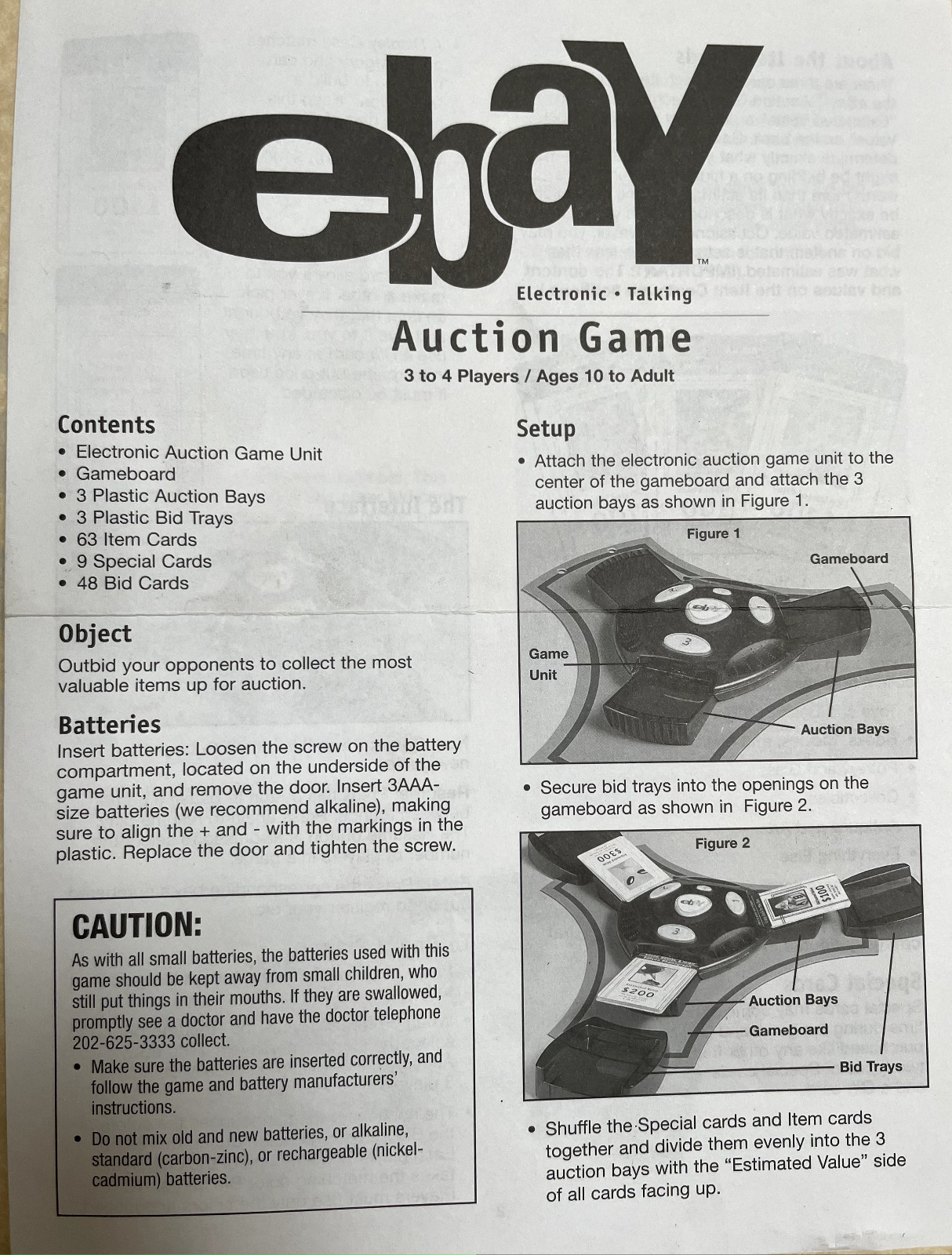 Complete 2001 Ebay Selling & Buying Auction Board Game BY CARDINAL GAMES