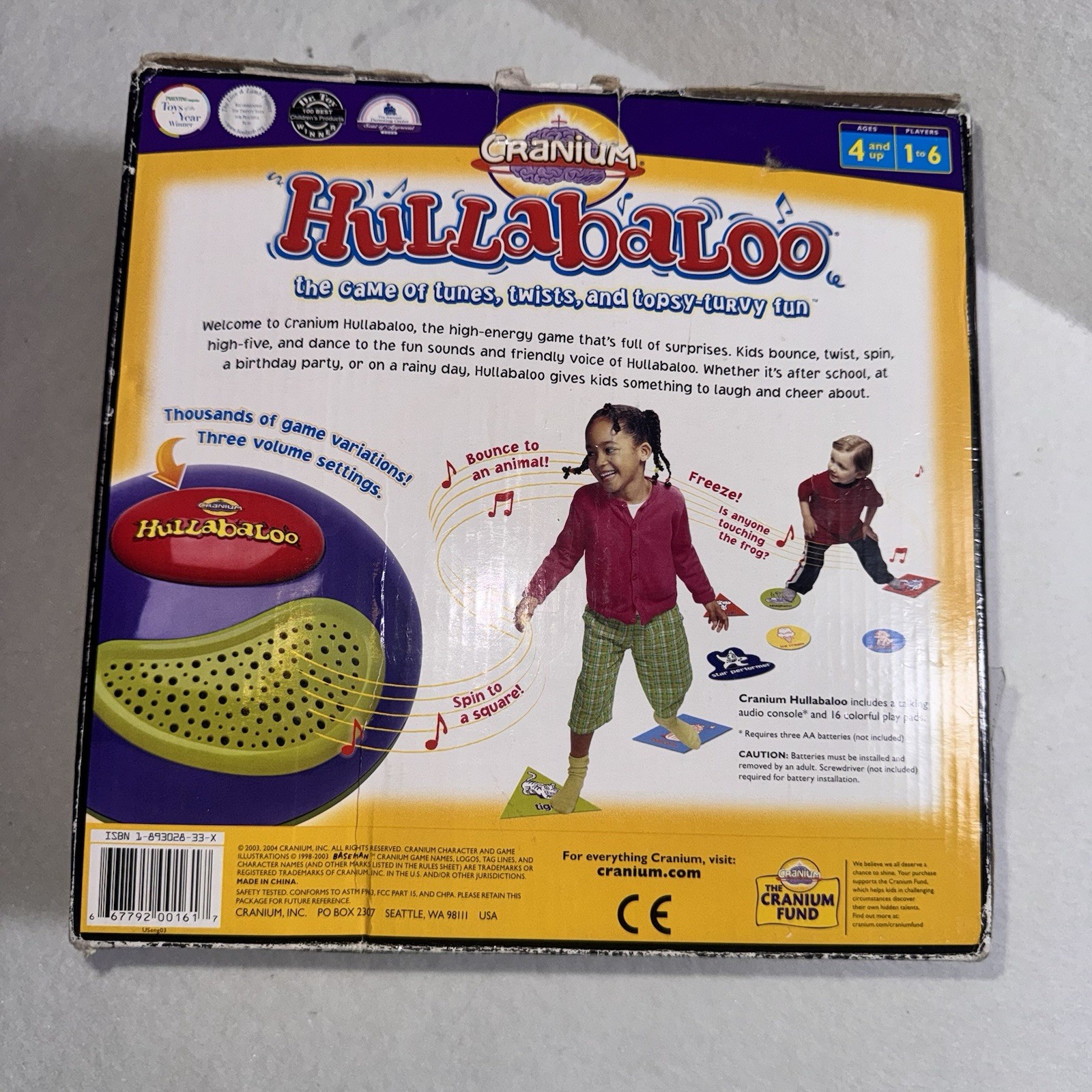 Cranium Hullabaloo Interactive Kids Game Complete Tested Works Ages 4+ 2002 Toy