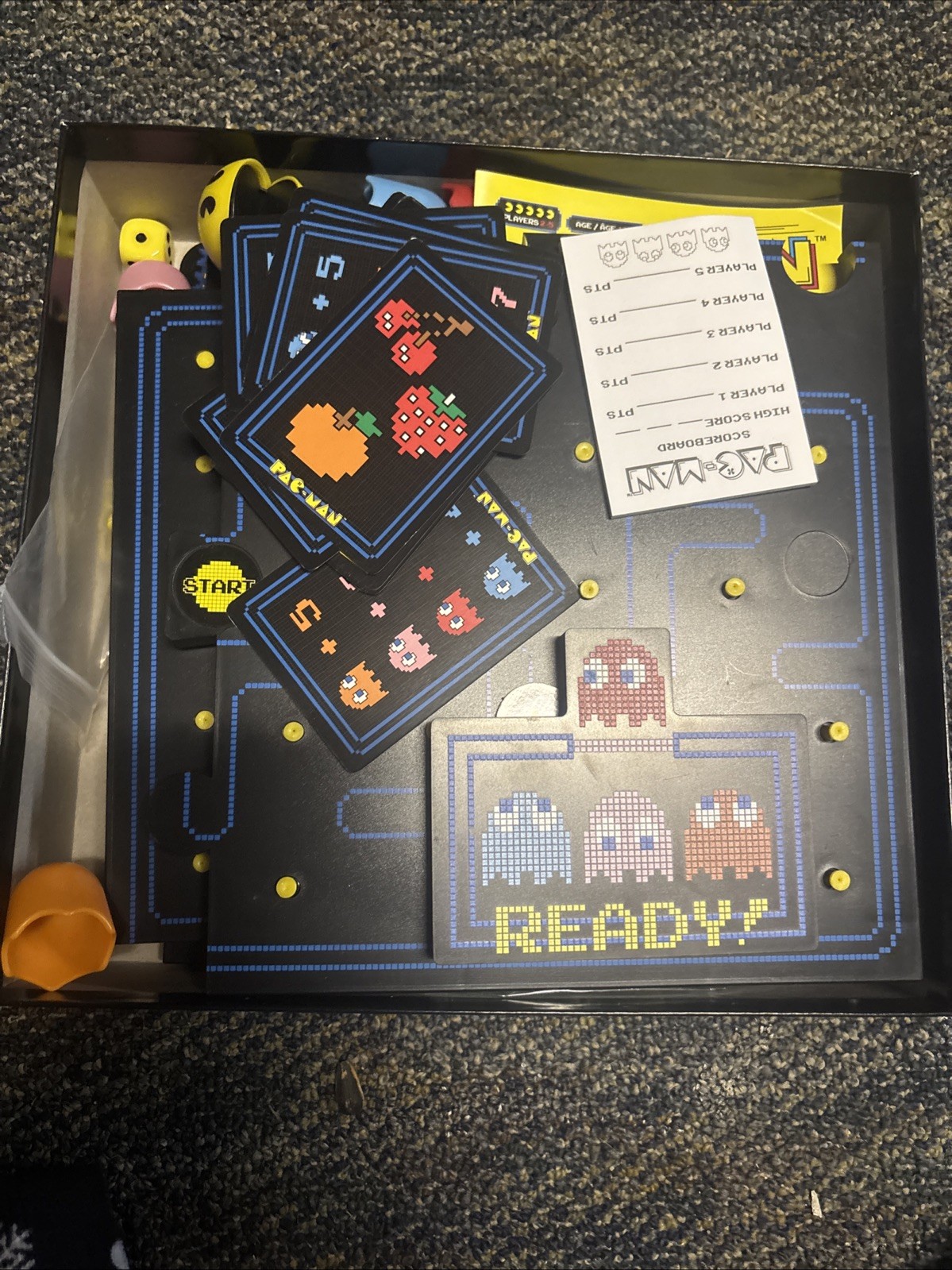 Pac Man Board Game Classic Arcade Sounds Buffalo Games 2019 Complete Video Games