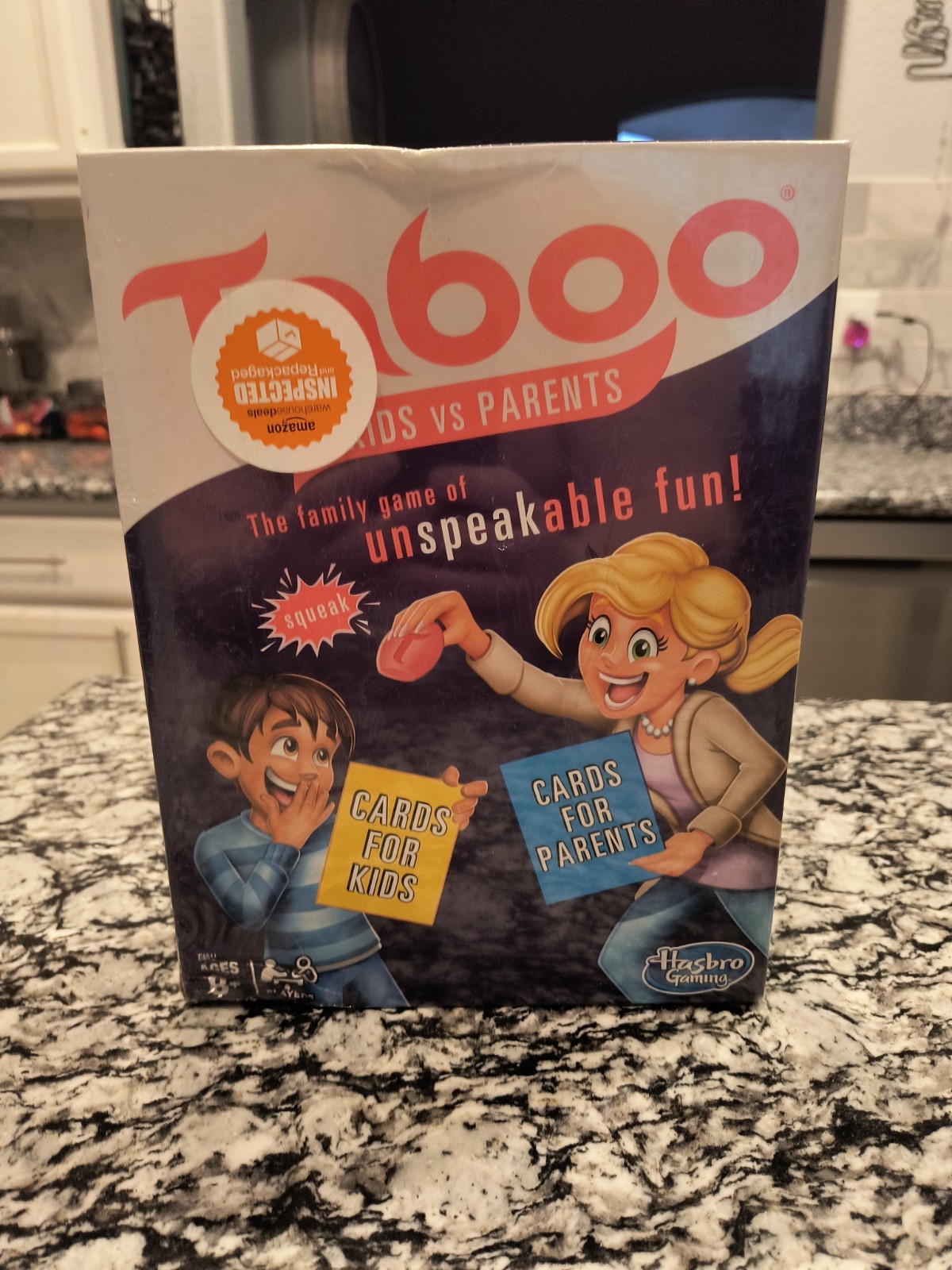 NEW & SEALED! Gaming Taboo Kids vs. Parents Family Fun Board Game Ages 8 and Up