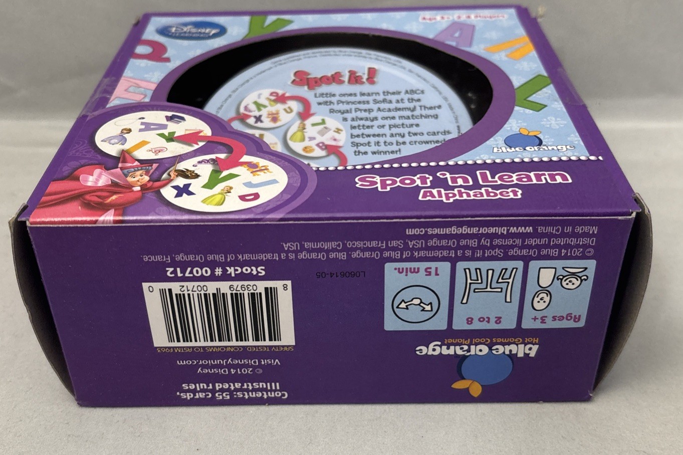 Spot It! Disney Learning – Sofia The First Edition – – Spot’n Learn Alphabet
