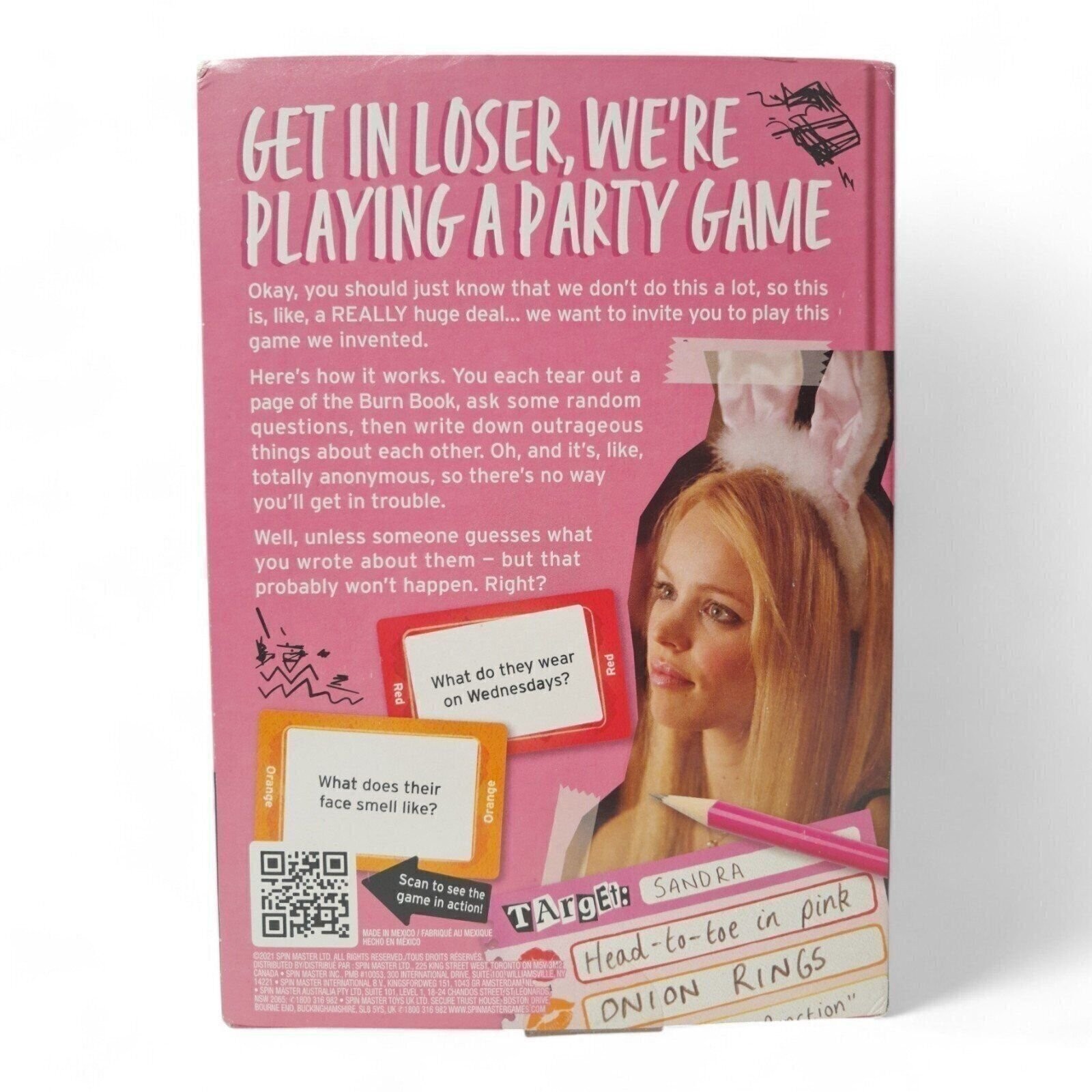 Mean Girls Burn Book Party Card Game – Fun Teen & Adult Board Game [DAMAGED BOX]
