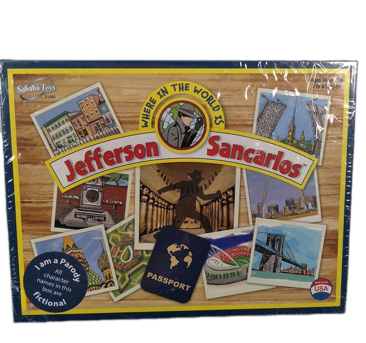 Where in the World Is Jefferson Sancarlos Game Mystery 14 & Up Sababa Toys New