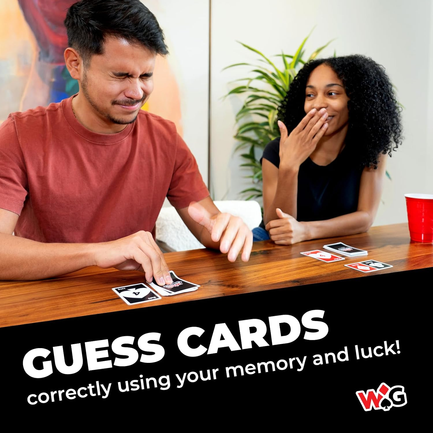 Wild Guess Card Game for 2-4 Players Fast-Paced Family Game Night Fun Ages 10+