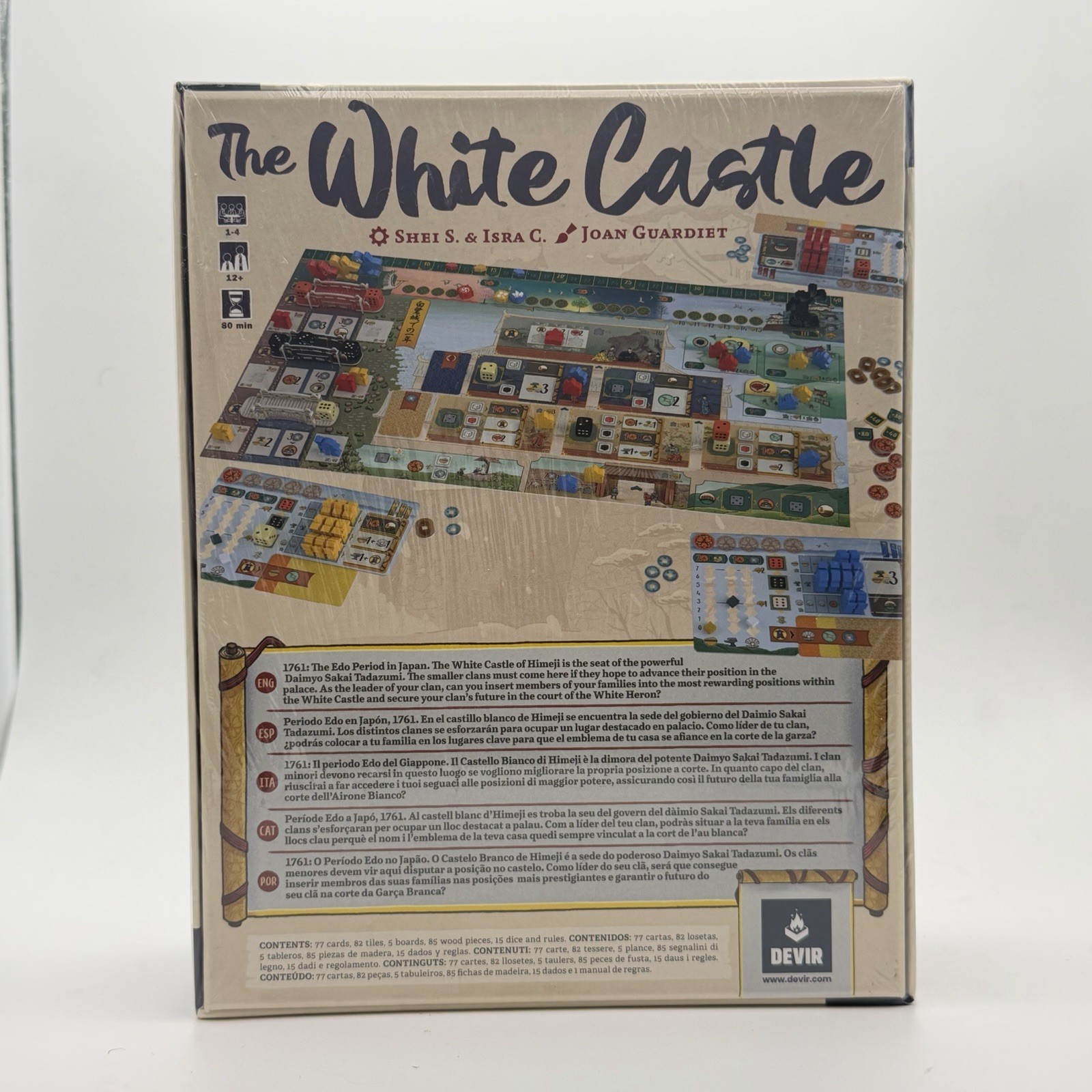 Sealed The White Castle Board Game by Devir Games 1 to 4 Players