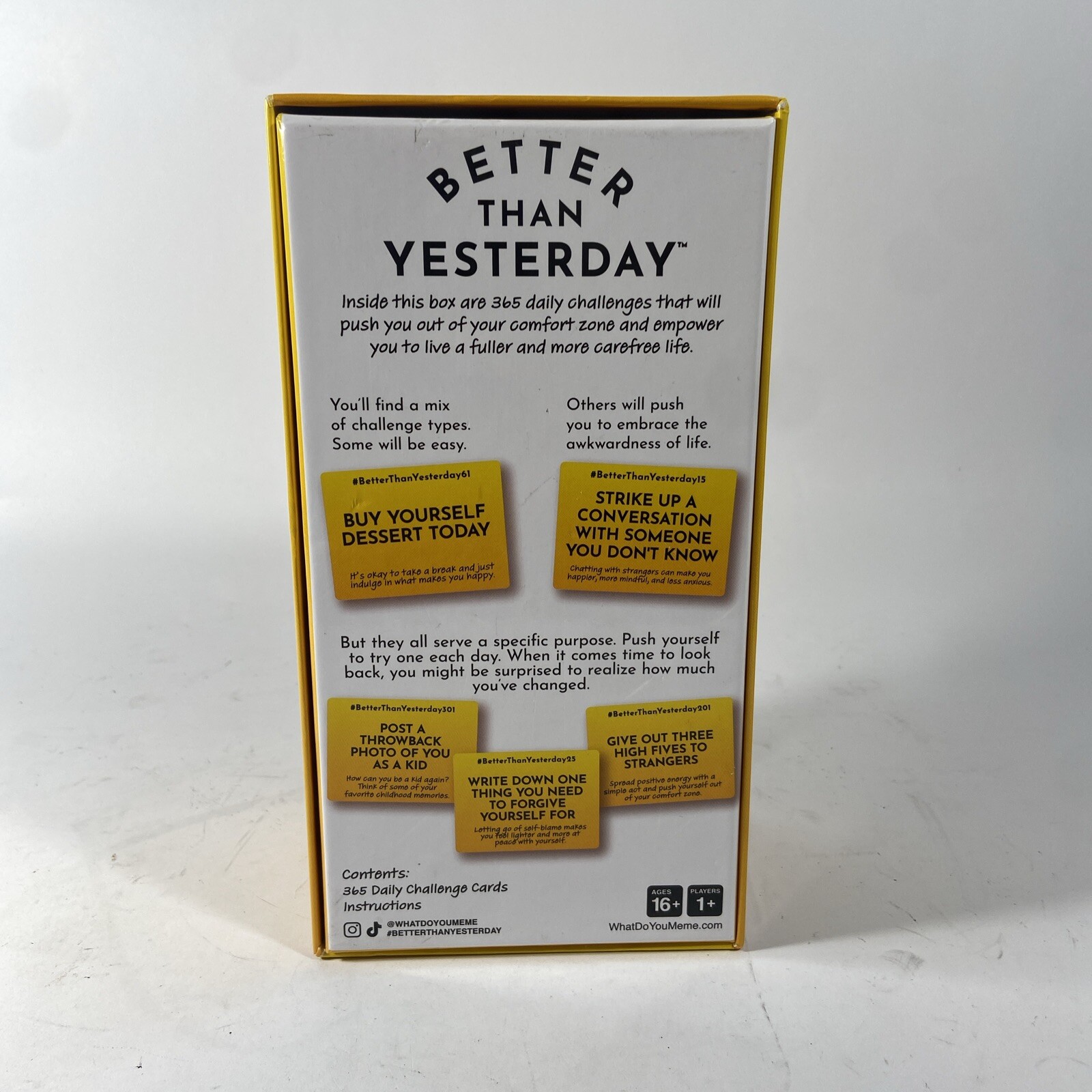 Better Than Yesterday 365 Daily Challenges Life Fullfilling Game NEW
