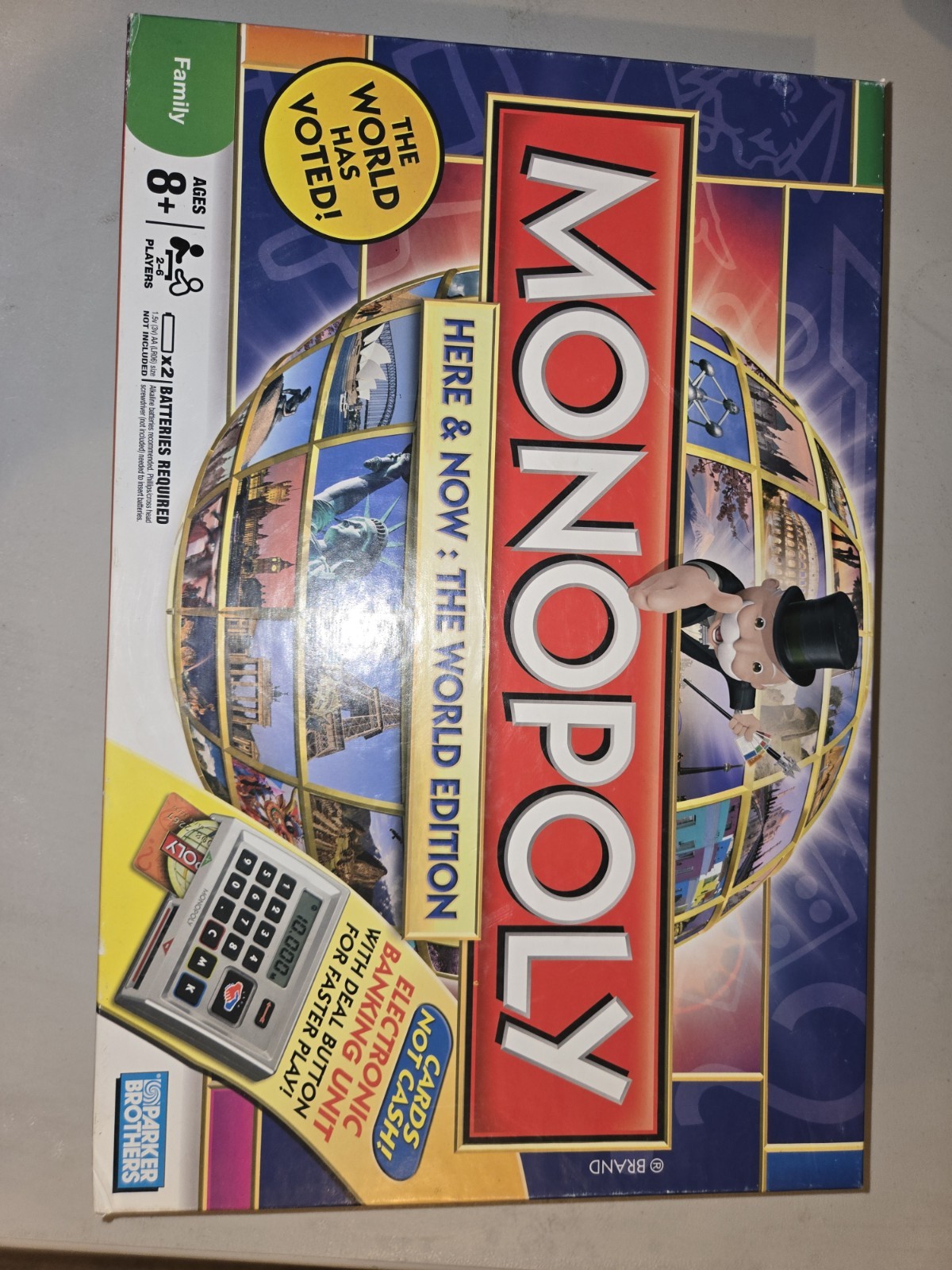 Monopoly Here & Now:The World Edition Board Game Electronic Banking Unit