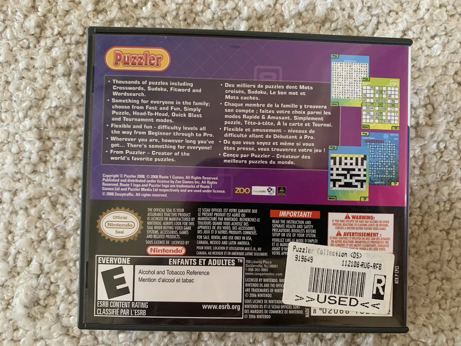 Puzzler Connection Nintendo Ds Game