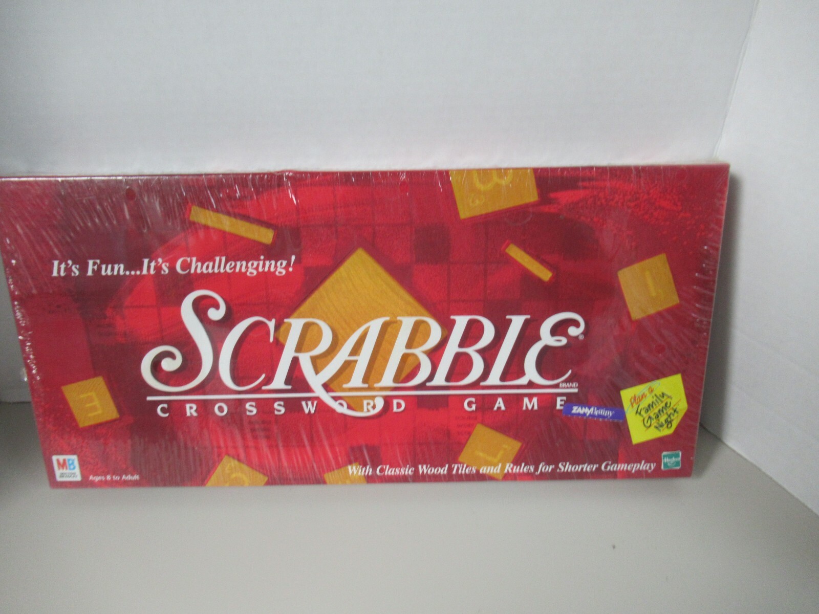 Scrabble 1999 Crossword Game by Hasbro and Milton Bradley NEW Wooden Tiles