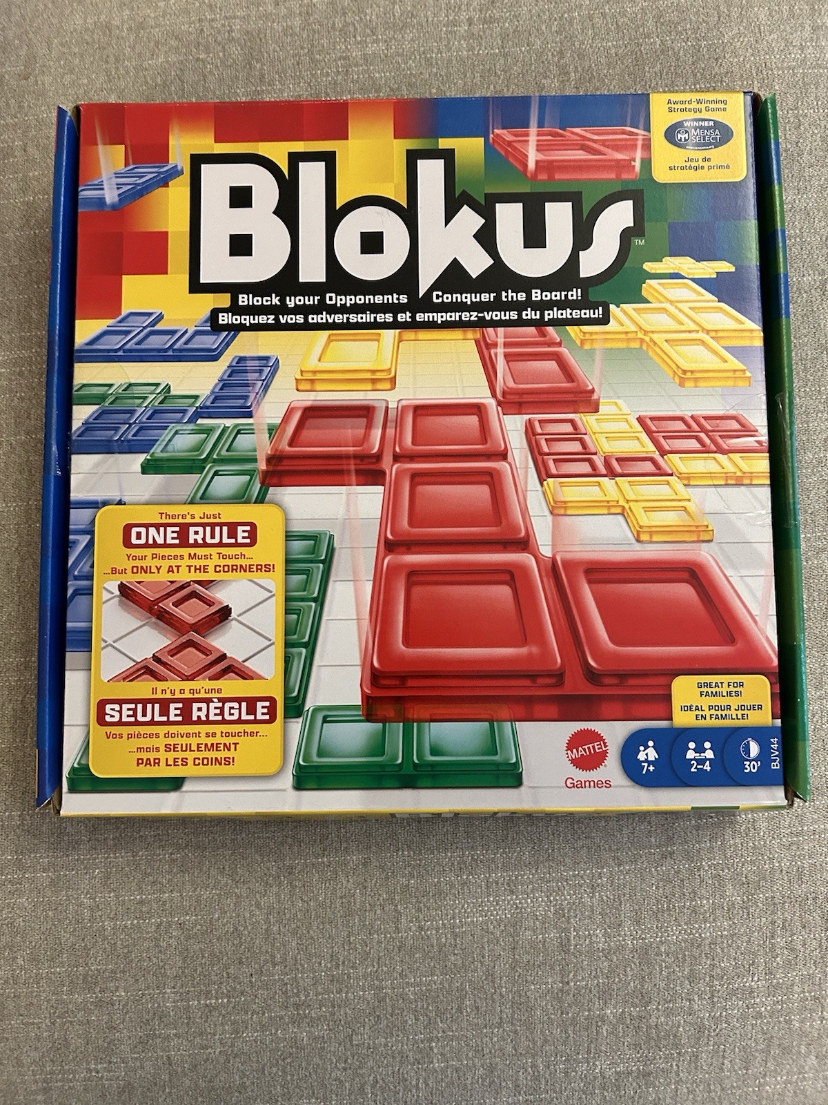 Blokus Educational Strategy Board Game by Mattel – New.