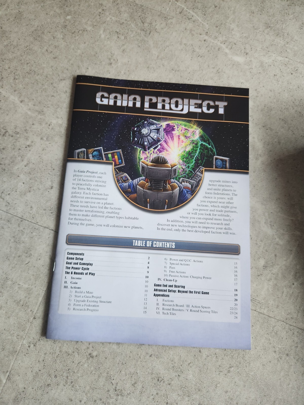 Gaia Project A Terra Mystica Board Game From Z-Man Games Complete