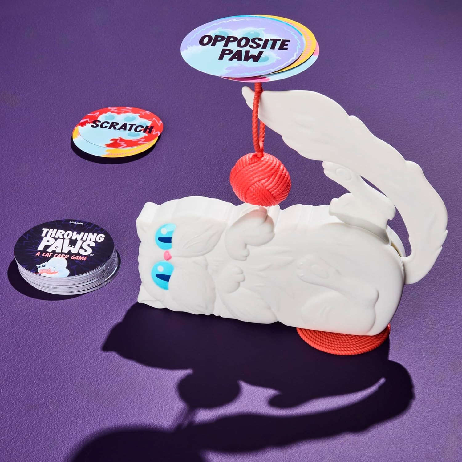 Hasbro Gaming Throwing Paws: A Cat Card Game Fun Skill and Action Card Games f