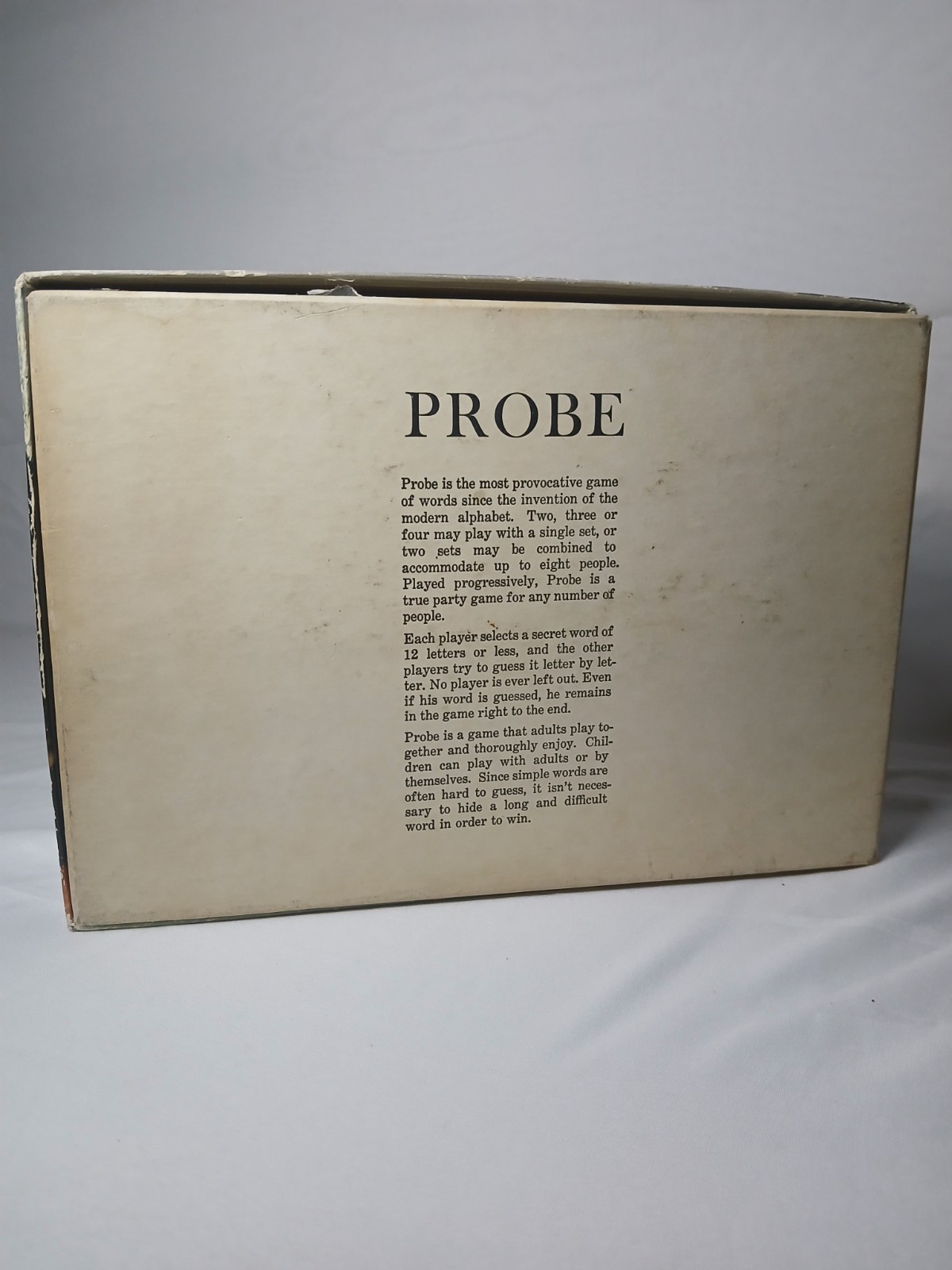Vintage PROBE Parker Brothers Board Game Of Words 1964 Complete NO. 200