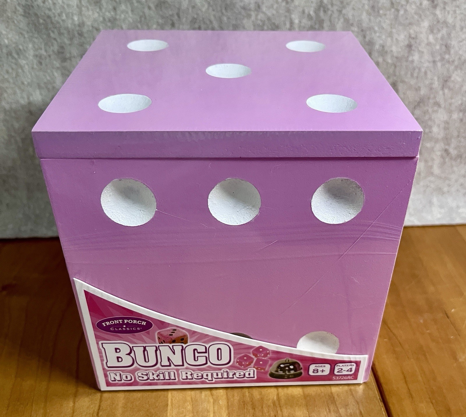 BUNCO Game No Skill Required Front Porch Classics BRAND NEW Pink Die SEALED BOX