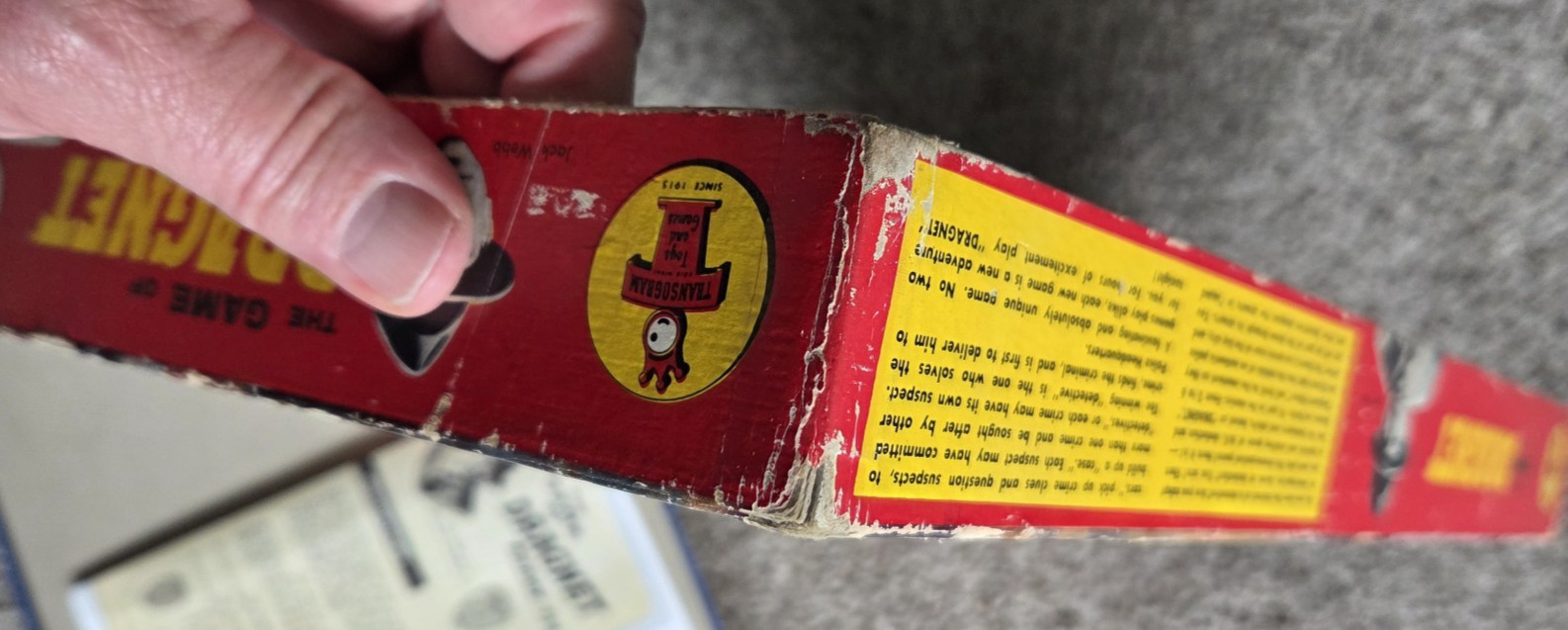Vintage 1967, Dragnet board game, Transogram Excellent Conition