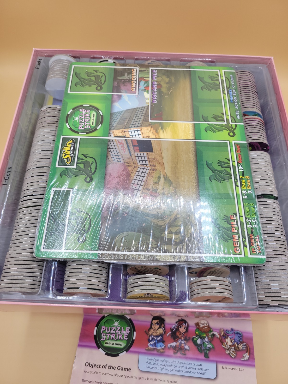 Puzzle Strike: Bag of Chips and upgrade pack by Sirlin 2nd And 3rd Set Used Read