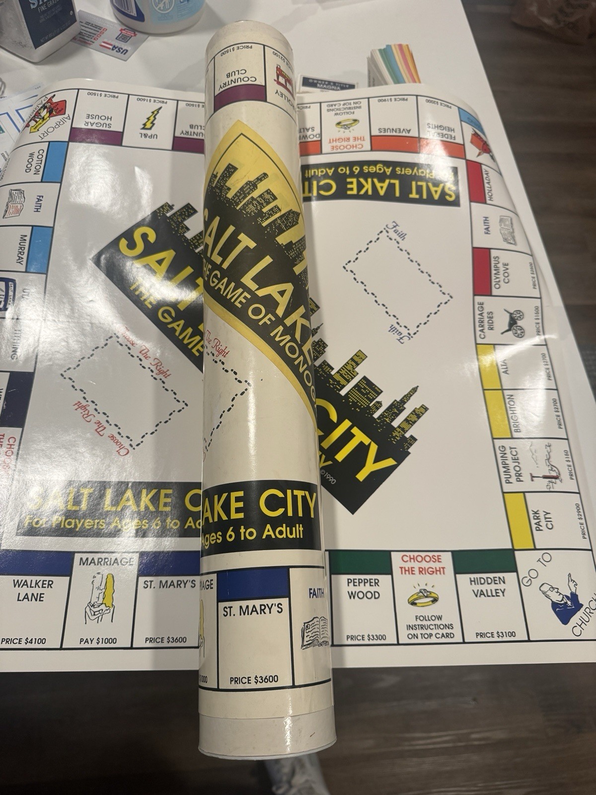 Salt Lake City Game Of Monogamy Roll Out Board Game