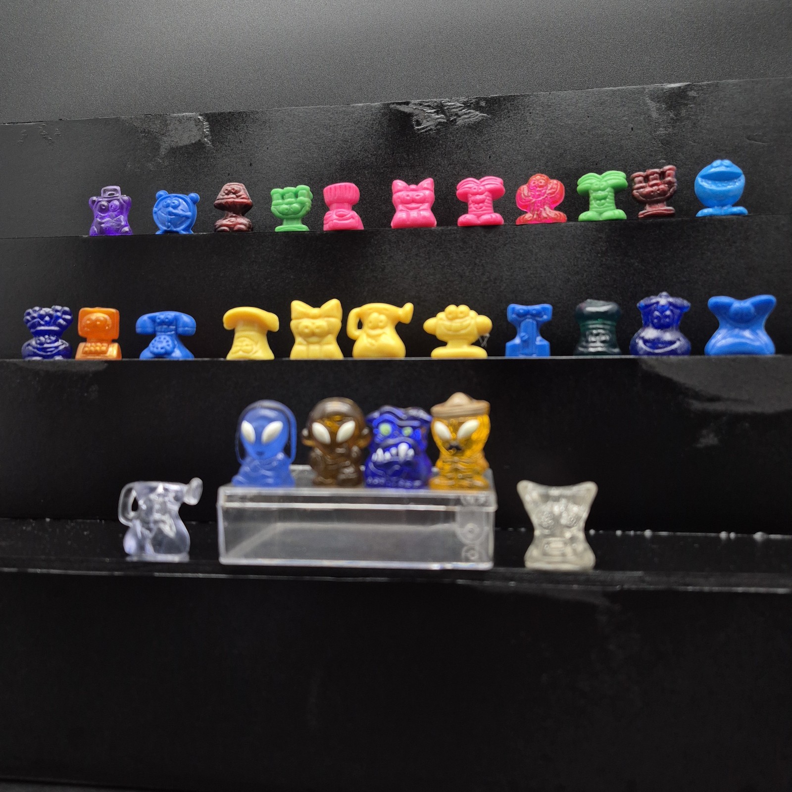 Coca-Cola Hielocos/Gogo’s Crazy Bones Lot Aliens Clear & UV GLOW Rare Mix VTG90s